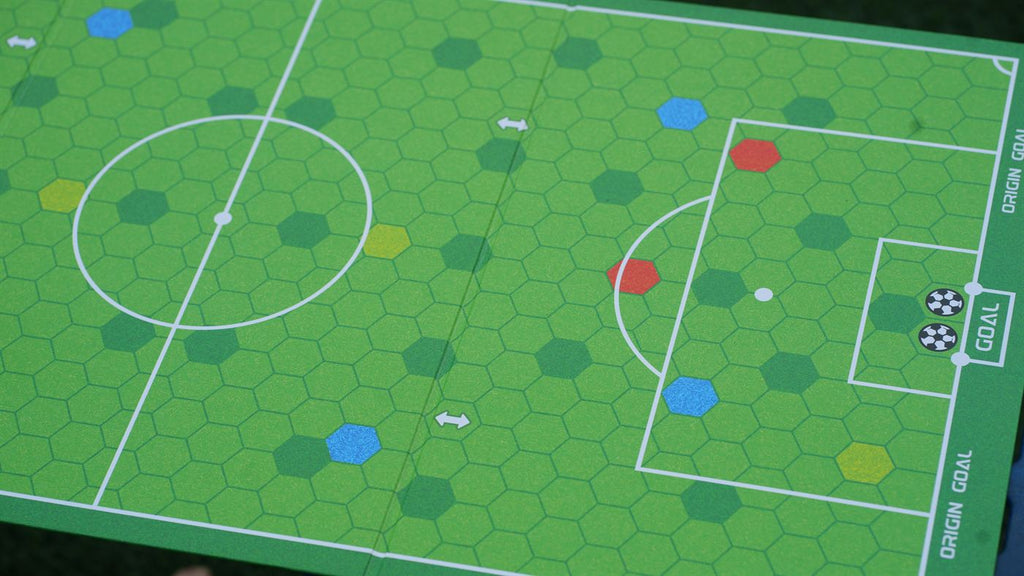 OriginGoal hex-grid pitch board